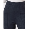image:imageAllegra K Womens Faux Suede Leggings High Waist Casual Faux Leather PantsNavy Blue