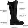 image:imageAllegra K Womens Flats Knee High Platform BootsBlack