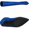 image:imageAllegra K Womens Glitter Stiletto Heel Over the Knee Thigh High BootDeep Blue