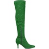image:imageAllegra K Womens Glitter Stiletto Heel Over the Knee Thigh High BootGreen
