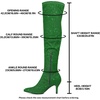 image:imageAllegra K Womens Glitter Stiletto Heel Over the Knee Thigh High BootGreen