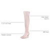 image:imageAllegra K Womens Glitter Stiletto Heel Over the Knee Thigh High BootLight Pink