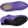 image:imageAllegra K Womens Low Platform Side Zip Buckle Chunky Heel Ankle BootiesBack to School Heeled Shoe