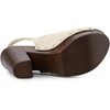 image:imageAllegra K Womens Open Toe Slingback Platform Chunky Heel SandalsBeige