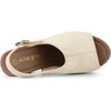 image:imageAllegra K Womens Open Toe Slingback Platform Chunky Heel SandalsBeige