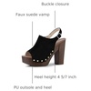 image:imageAllegra K Womens Open Toe Slingback Platform Chunky Heel SandalsBlack