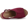 image:imageAllegra K Womens Open Toe Slingback Platform Chunky Heel SandalsBurgundy