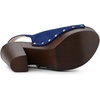 image:imageAllegra K Womens Open Toe Slingback Platform Chunky Heel SandalsDark Blue