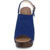 image:imageAllegra K Womens Open Toe Slingback Platform Chunky Heel SandalsDark Blue