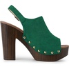 image:imageAllegra K Womens Open Toe Slingback Platform Chunky Heel SandalsGreen