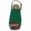 image:imageAllegra K Womens Open Toe Slingback Platform Chunky Heel SandalsGreen