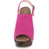 image:imageAllegra K Womens Open Toe Slingback Platform Chunky Heel SandalsHot Pink