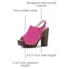 image:imageAllegra K Womens Open Toe Slingback Platform Chunky Heel SandalsHot Pink