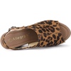 image:imageAllegra K Womens Open Toe Slingback Platform Chunky Heel SandalsLeopard