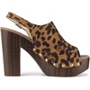 image:imageAllegra K Womens Open Toe Slingback Platform Chunky Heel SandalsLeopard
