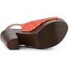 image:imageAllegra K Womens Open Toe Slingback Platform Chunky Heel SandalsOrange