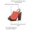 image:imageAllegra K Womens Open Toe Slingback Platform Chunky Heel SandalsOrange