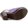 image:imageAllegra K Womens Open Toe Slingback Platform Chunky Heel SandalsPurple