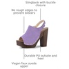image:imageAllegra K Womens Open Toe Slingback Platform Chunky Heel SandalsPurple