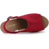 image:imageAllegra K Womens Open Toe Slingback Platform Chunky Heel SandalsRed