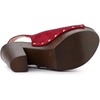 image:imageAllegra K Womens Open Toe Slingback Platform Chunky Heel SandalsRed