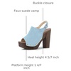 image:imageAllegra K Womens Open Toe Slingback Platform Chunky Heel SandalsSky Blue