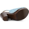 image:imageAllegra K Womens Open Toe Slingback Platform Chunky Heel SandalsSky Blue