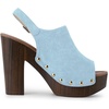 image:imageAllegra K Womens Open Toe Slingback Platform Chunky Heel SandalsSky Blue