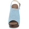 image:imageAllegra K Womens Open Toe Slingback Platform Chunky Heel SandalsSky Blue