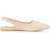image:imageAllegra K Womens Pointed Toe Pumps Slingback Flat Pumps  Dress ShoesBeige