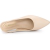 image:imageAllegra K Womens Pointed Toe Pumps Slingback Flat Pumps  Dress ShoesBeige