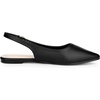image:imageAllegra K Womens Pointed Toe Pumps Slingback Flat Pumps  Dress ShoesBlackbuckle