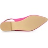 image:imageAllegra K Womens Pointed Toe Pumps Slingback Flat Pumps  Dress ShoesHot Pink