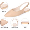 image:imageAllegra K Womens Pointed Toe Pumps Slingback Flat Pumps  Dress ShoesNudebuckle