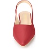 image:imageAllegra K Womens Pointed Toe Pumps Slingback Flat Pumps  Dress ShoesRed