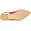 image:imageAllegra K Womens Pointed Toe Pumps Slingback Flat Pumps  Dress ShoesRed