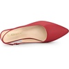 image:imageAllegra K Womens Pointed Toe Pumps Slingback Flat Pumps  Dress ShoesRed