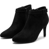 image:imageAllegra K Womens Pointy Toe Boots Zipper Stiletto Heels Ankle BootBlack