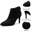 image:imageAllegra K Womens Pointy Toe Boots Zipper Stiletto Heels Ankle BootBlack