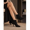 image:imageAllegra K Womens Pointy Toe Boots Zipper Stiletto Heels Ankle BootBlack