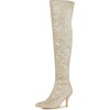 image:imageAllegra K Womens Glitter Stiletto Heel Over the Knee Thigh High BootGold
