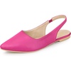 image:imageAllegra K Womens Pointed Toe Pumps Slingback Flat Pumps  Dress ShoesHot Pink