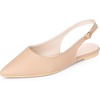 image:imageAllegra K Womens Pointed Toe Pumps Slingback Flat Pumps  Dress ShoesNudebuckle