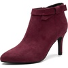 image:imageAllegra K Womens Pointy Toe Boots Zipper Stiletto Heels Ankle BootBurgundy