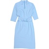 image:imageAllegra K Work Dresses for Women 34 Sleeve Stand Collared V Neck Business Office Bodycon Sheath Dress 2026Sky Blue