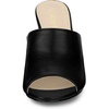 image:imageAllegra K Women Faux Leather Slip on Block Heel Slide SandalsBlack