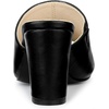 image:imageAllegra K Women Faux Leather Slip on Block Heel Slide SandalsBlack