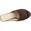image:imageAllegra K Women Faux Leather Slip on Block Heel Slide SandalsCoffee