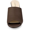 image:imageAllegra K Women Faux Leather Slip on Block Heel Slide SandalsCoffee
