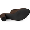 image:imageAllegra K Women Faux Leather Slip on Block Heel Slide SandalsCoffee